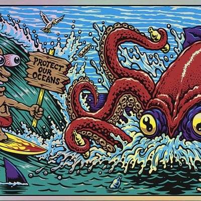 Protect our oceans poster  - Thumbnail 1