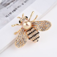 Animal Bee Brooch Pin β Sparkling Alloy & Beizhu Inlaid with Diamonds | Fashion Jewelry Accessory for Women - Thumbnail 5