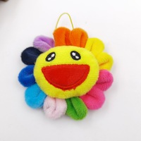 Sunflower Plush Pendant β Cute Grab Machine Flower Keychain Accessory | Soft Short Plush Bag Charm Toy (9cm) - Thumbnail 4