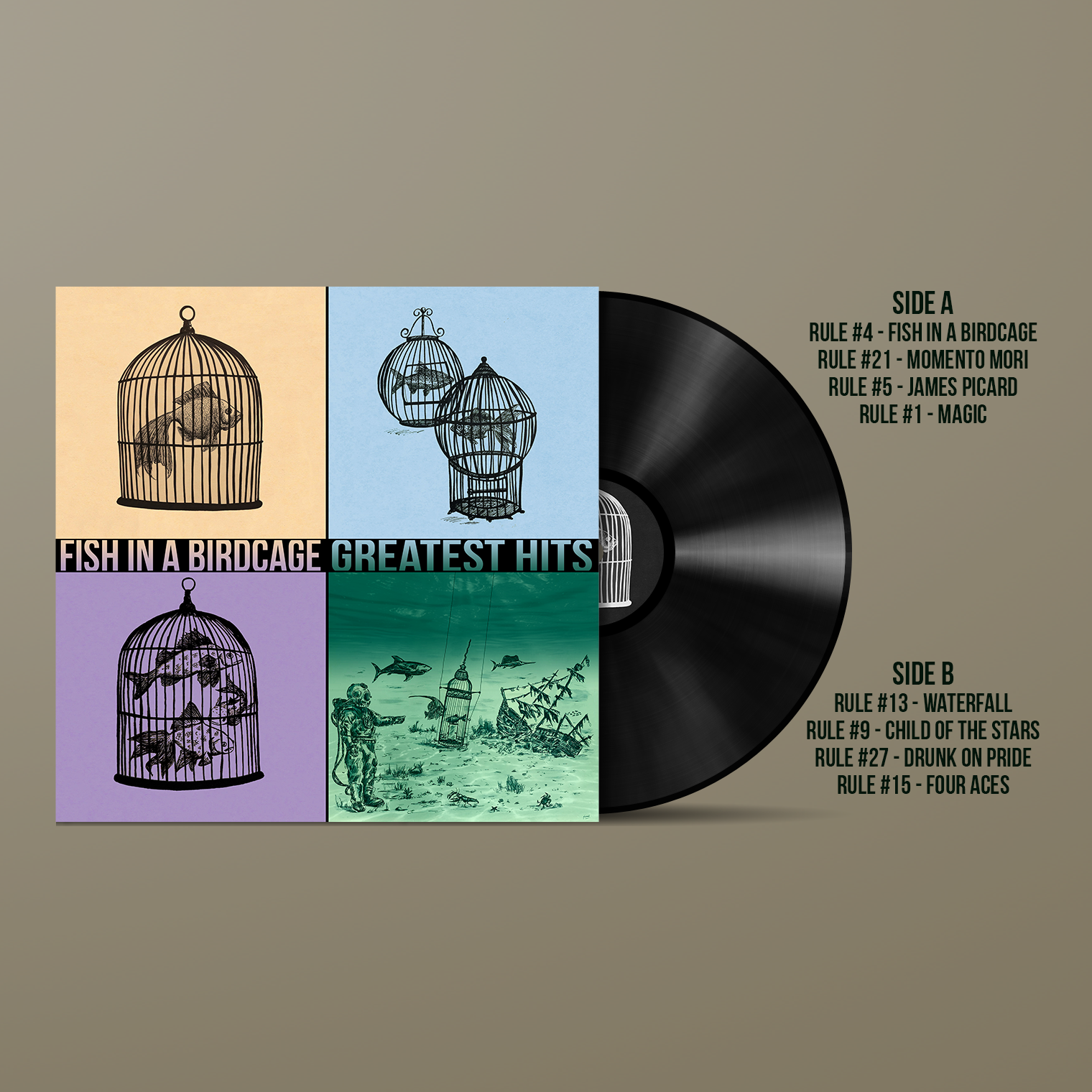 Fish in a Birdcage Greatest Hits on Vinyl · Fish in a Birdcage Band