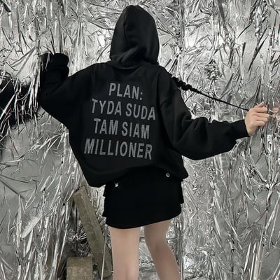 Plan tydan suda tam siam millioner long-sleeved hooded sweaters