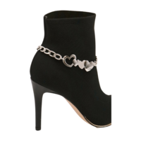 Women Silver Metal Boot Chain Love Heart Shoe Charm Western Fashion Jewelry  - Thumbnail 7