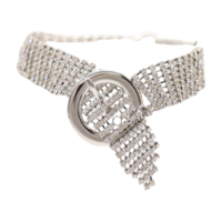 Women Silver Metal Boot Chain Bracelet Bling Belt Buckle Shoe Charm Anklet Western Fashion Jewelry  - Thumbnail 8