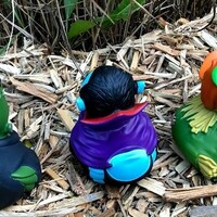 SET OF 3 Halloween Horror Universal Monsters Frankenstein's Monster, Dracula, Scarecrow Rubber Ducks Bathroom Bath Toy Children Kid Child - Thumbnail 2