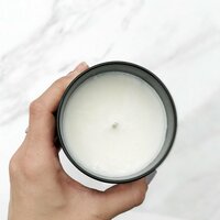 Blue Spruce Teakwood Soy Candle White Glass 10oz VERY RARE Extremely Limited and Out Of Print Candle Maker Now Closed - Thumbnail 3