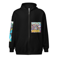 MW with doubleDRNFX Unisex Hoodie (black/white) - Thumbnail 7