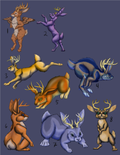 A Flaggerdoot of Jackalopes