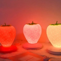 Touch Dimmable Strawberry LED Night Light - Thumbnail 6