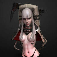 1/10 BUST Resin Cyberpunk Model Kit Nudes Beautiful Girl Assassin Unpainted - Thumbnail 3
