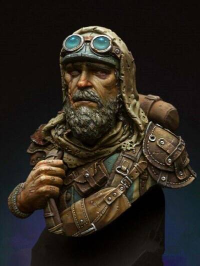 1/10 BUST Resin Model Kit Wanderer Post Apocalypse Unpainted