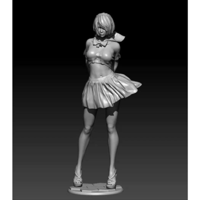1/18 100mm 3d print model kit modern beautiful girl woman unpainted