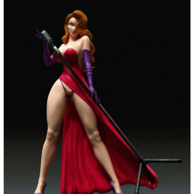 1/24 75mm 3D Print Model Kit Beautiful Girl Singer Jessica Unpainted