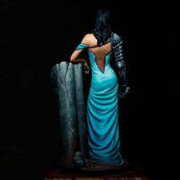 1/24 75mm Resin Model Kit Mystical Beautiful Girl Unpainted - Thumbnail 2
