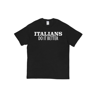 Madonna italians do it better t shirt in black 