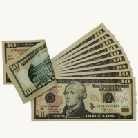 Fake Bills 200 Pieces special Mixed  ( $100 + $50) Assorted Double sided .Full print Prop money or movie set,board game.gift,video - Thumbnail 4