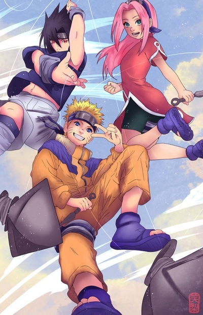 Team 7 ( Naruto ) Print 