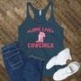 Cowgirl Racerback Tank Top - Long Live Cowgirls Tshirt, Retro Rodeo Tee, Cute Country Girl Shirt, Pink Cowboy Boots Tank - Farm Girl Fashion-4