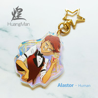 Hazbin Hotel - Alastor (Acrylic Shiny Keychain) - Thumbnail 2