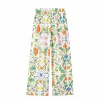Casual Printed Poplin Shirt + Pants Set - Thumbnail 1