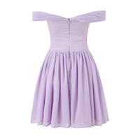 Purple strapless dress - Thumbnail 1