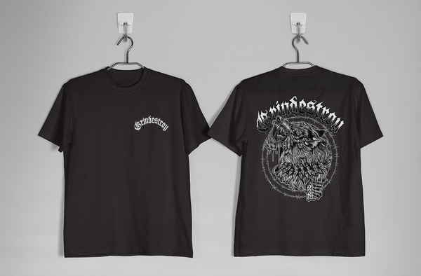 ◆DNSR◆ Violent T-shirt black The Devil Within Tee –ZERO FOXTROT