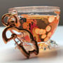 Fox with Fish Teacup Charm-1
