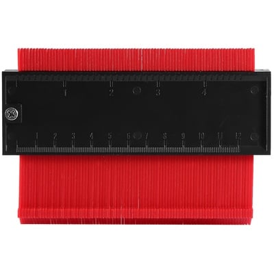 5 inch shape contour gauge duplicator plastic precisely copy irregular shapes profile gauge  measurement-red-5 inches