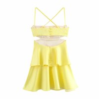 Fashionable Layered Embellished Slip Dress - Thumbnail 1