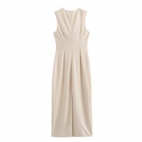 Sleeveless hollow hip-hugging long dress - Thumbnail 1