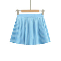 High waist pleated tennis yoga fitness anti-exposure A-line pleated short skirt - Thumbnail 1