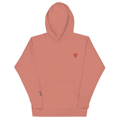 Nyvi love embroidery unisex hoodie