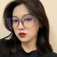 Women Retro Round Frame Anti blue light eyeglasses - Thumbnail 4