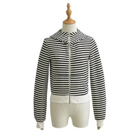 Striped Contrast Devil Long Sleeve Top - Thumbnail 2