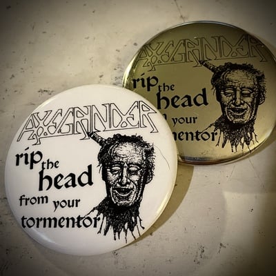 Axegrinder pin badge