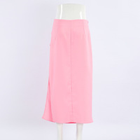 Pink hip skirt all-match pleated skirt - Thumbnail 2