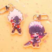 Von and Miyabi updated - Zenless Zone Zero Character Art Keychains - Resin and Acrylic - Adorable design / Ultra high quality! - Thumbnail 3