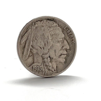 Native American Head Nickel Lapel Pin Minted in 1913-1938 United states Early Coin Enamel Pin Backing  Tie Pin Enamel Pin Backing Groomsmen Gift Pin - Thumbnail 1