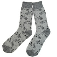 Men's Bicycle Novelty Sock Funny Socks Bike Gifts Cool Socks Funny Groomsmen Socks - Thumbnail 1