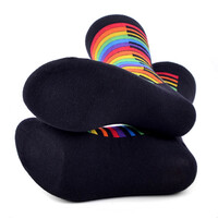 Rainbow Piano Keys Novelty Socks Crazy Music Socks Keyboard Cool Socks Funny Groomsmen Socks Rainbow Colors of My Life Crew Socks - Thumbnail 2