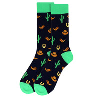 Wild West Cowboy Novelty Socks Old West - Thumbnail 1