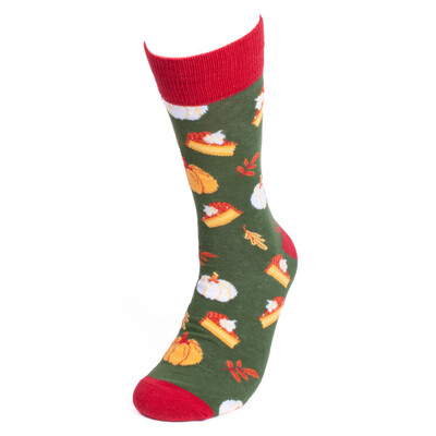 Pumpkin pie socks novelty sock funny socks thanksgiving dinner food theme socks fun gifts mens socks funny groomsmen socks fall harvest