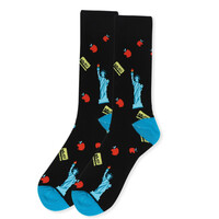 Mens Novelty New York City Socks Big Apple - Thumbnail 2
