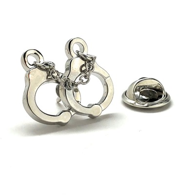 Handcuffs lapel pin police officer gift detective gift law enforcement tie pin backpack pin tie tack retirement