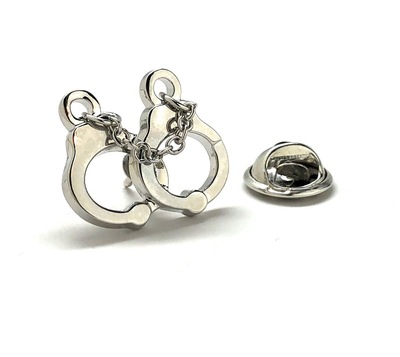 Handcuffs Lapel Pin Police Officer Gift Detective Gift Law Enforcement Tie Pin Backpack Pin Tie Tack Retirement