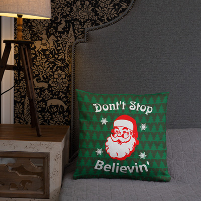 Believe throw pillow