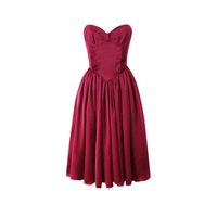 Luxury strapless tube top dress - Thumbnail 2