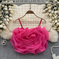 ?Floral Pleated Tank Top - Thumbnail 1
