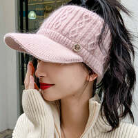 New Fashion Simple Keep Warm Jacquard Solid Color Hats&Caps-Homeundewear - Thumbnail 4
