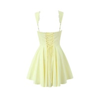 Sexy low-cut lace bow hollow suspender dress - Thumbnail 1