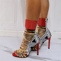 Women's printed fashion sandals - Thumbnail 1